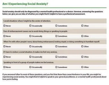 Do I have Social Anxiety Disorder?