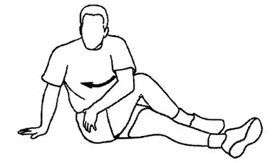 Sitting rotation stretch