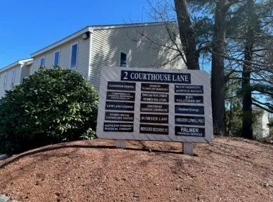 office building sign