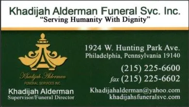 Khadijah Alderman Funeral