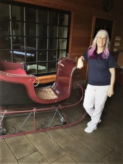 Donna with Sleigh