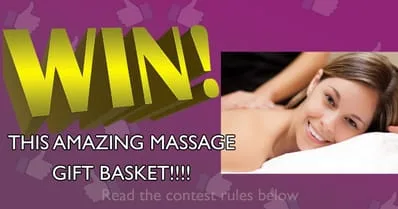 Win this massage gift basket!