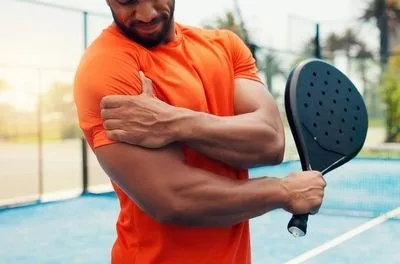 Player suffering from rotator cuff pain