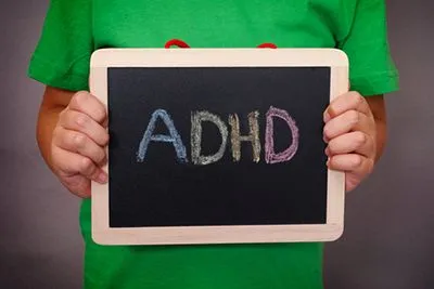 Concept image of adhd writtern on board