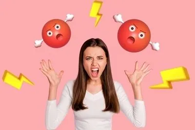 Concept image of anger management