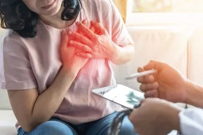 Woman suffering from Heart Arrhythmia