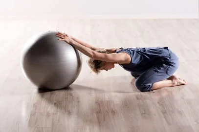 Exercise with a ball