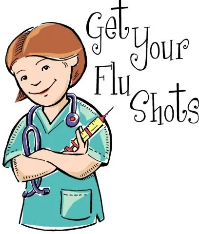 flu shot cartoon