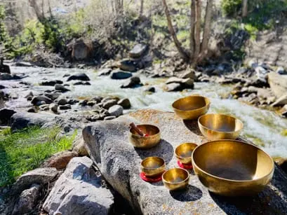 bowls by the river