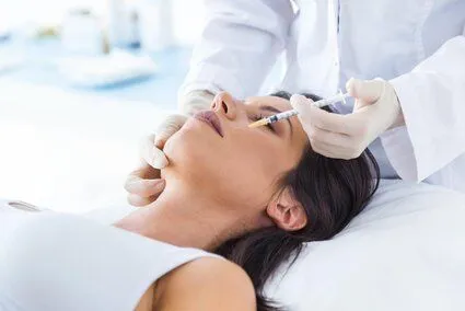 woman getting botox facial injection, botox treatment at family dentist Westminster, MD