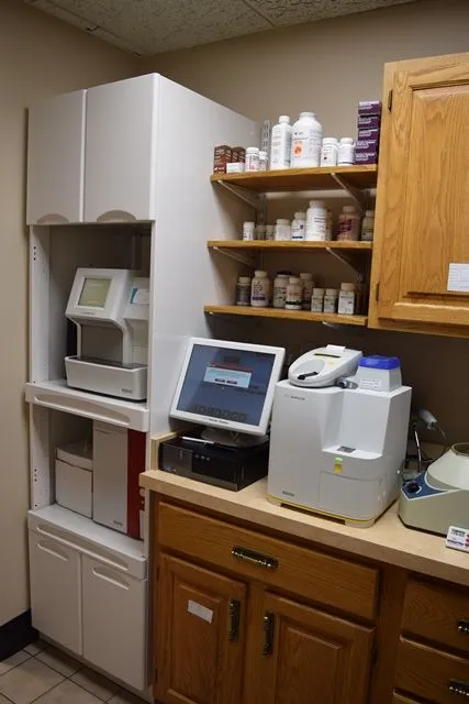 In-house clinical lab in the tower