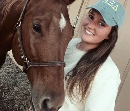 Horse and Woman Smiling