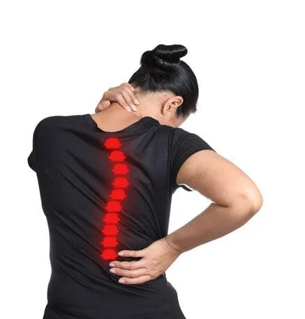 Female with back pain