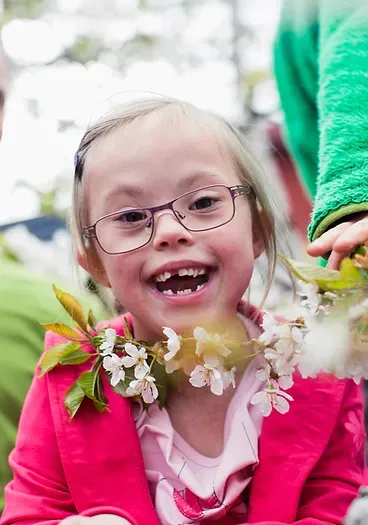 girl with glasses