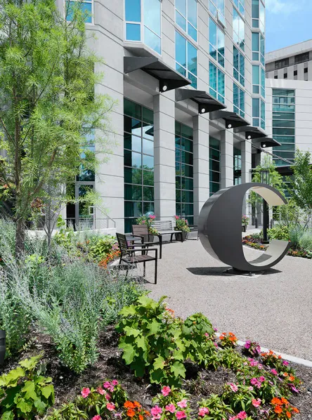 Entry to building at Clayton on the Park