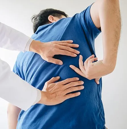 Patient receiving treatment