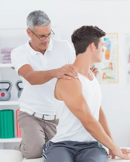 Patient receiving treatment