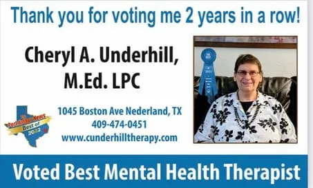  "2021 Best Mental Health Therapist" Port Arthur News Reader's Choice