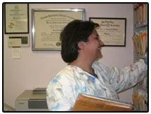 Doctor examining patient - Mystic Family Dentist