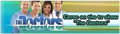banner image of tv show The Doctors featuring CEREC technology