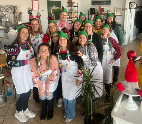 Staff at Annual Christmas Party