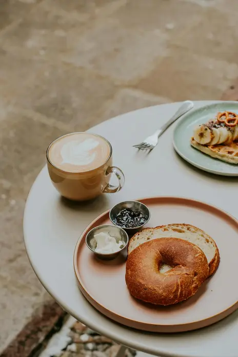 coffee and bagel