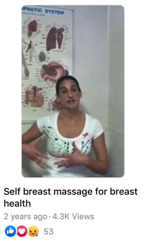 breast lymph massage