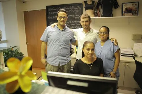 patient receiving treatment