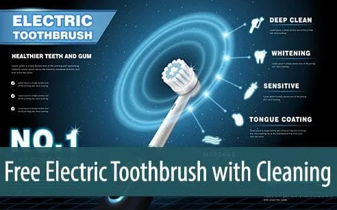 Free Toothbrush W/ Teeth Cleaning Promo - Dentist Tracy CA