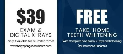 $39 Exam and Digital X-rays with Free Take-Home Teeth Whitening