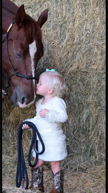 daughter and horse