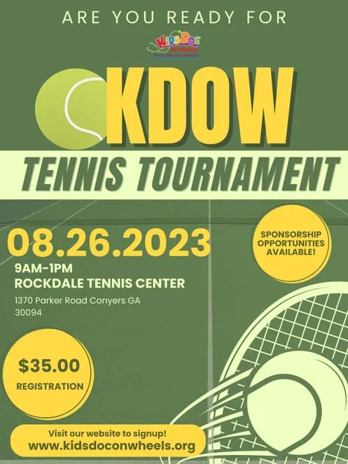 2023 Tennis Tournament Player Flyer 