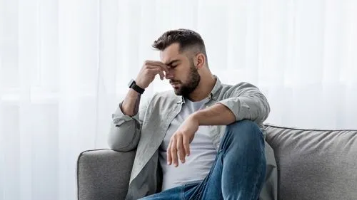 Man suffering from depression