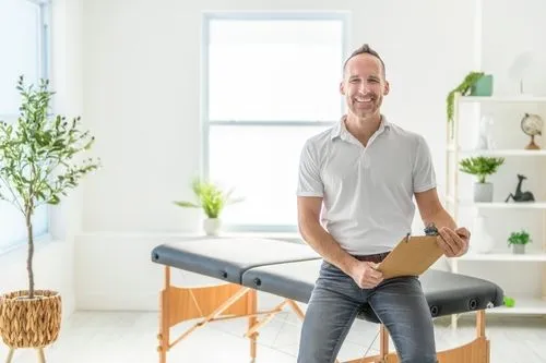 chiropractor smiling