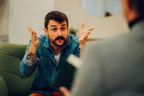 Anger management therapy for man struggling with stress and frustration in Live Oak, Texas.