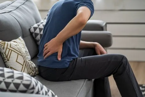 man with lower back pain