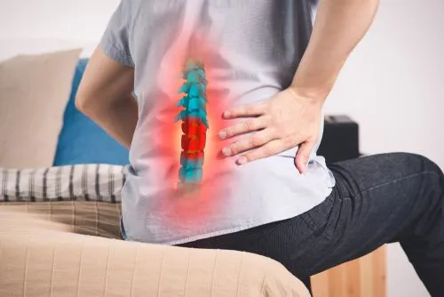 man with back pain