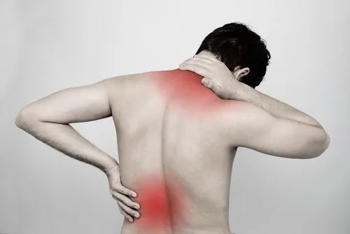 man with back and neck pain