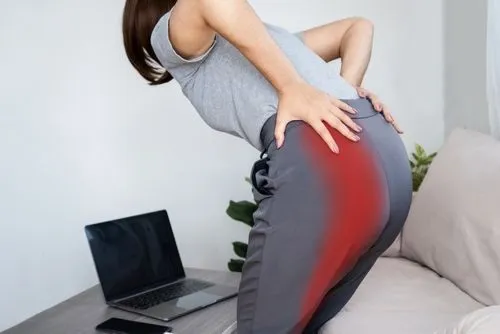 woman with sciatica