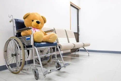 Teddy Bear On Wheelchair