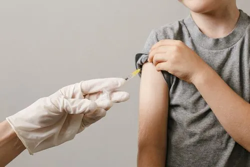 Pediatric immunization session for child