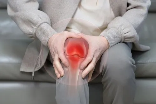 Degenerative Arthritis Affecting Elderly Woman's Knee