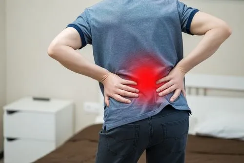 man with lower back pain