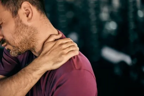 Man suffering from shoulder Pain