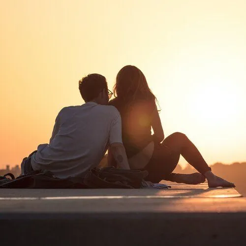 couple at sunset