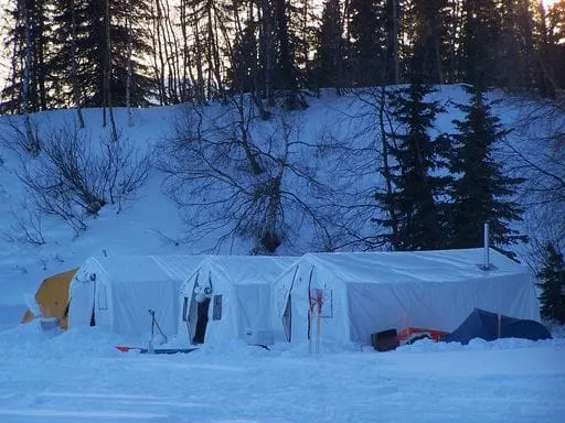 tents for volunteers