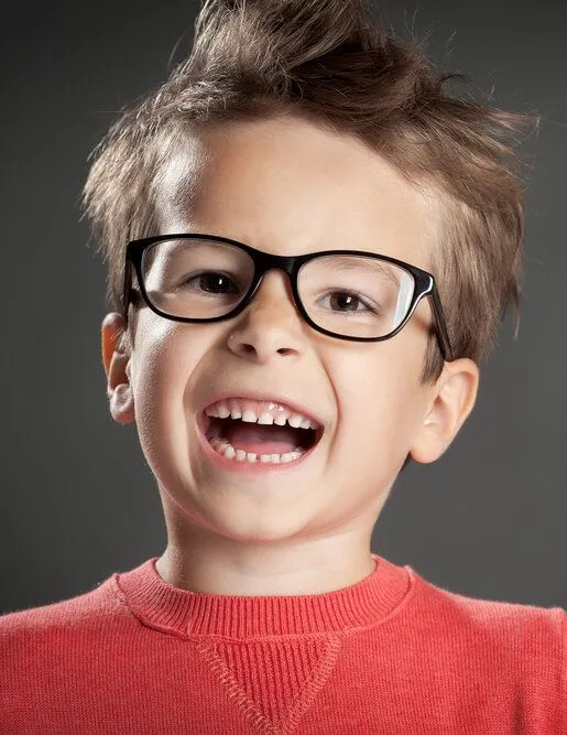 Child with glasses