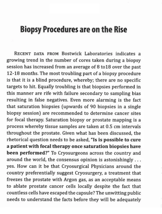 Biopsy Procedures are on the Rise