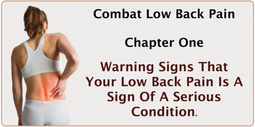 Warning signs of low back pain