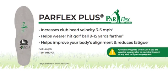 par flex orthotics for golfers